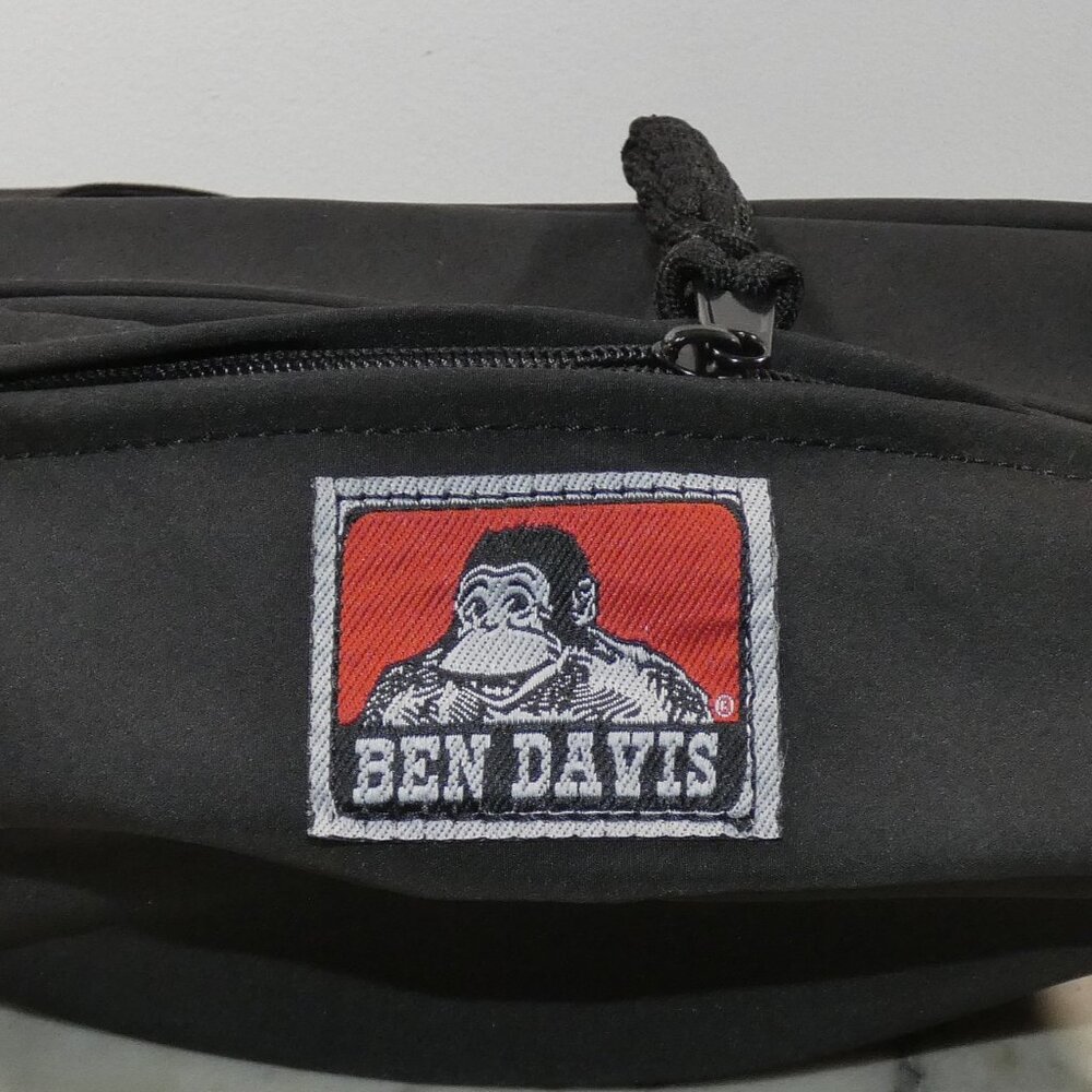 LAST ONE! Ben Davis Waist Cross Body Bag/ Fanny Pack Black - Picture 4 of 7